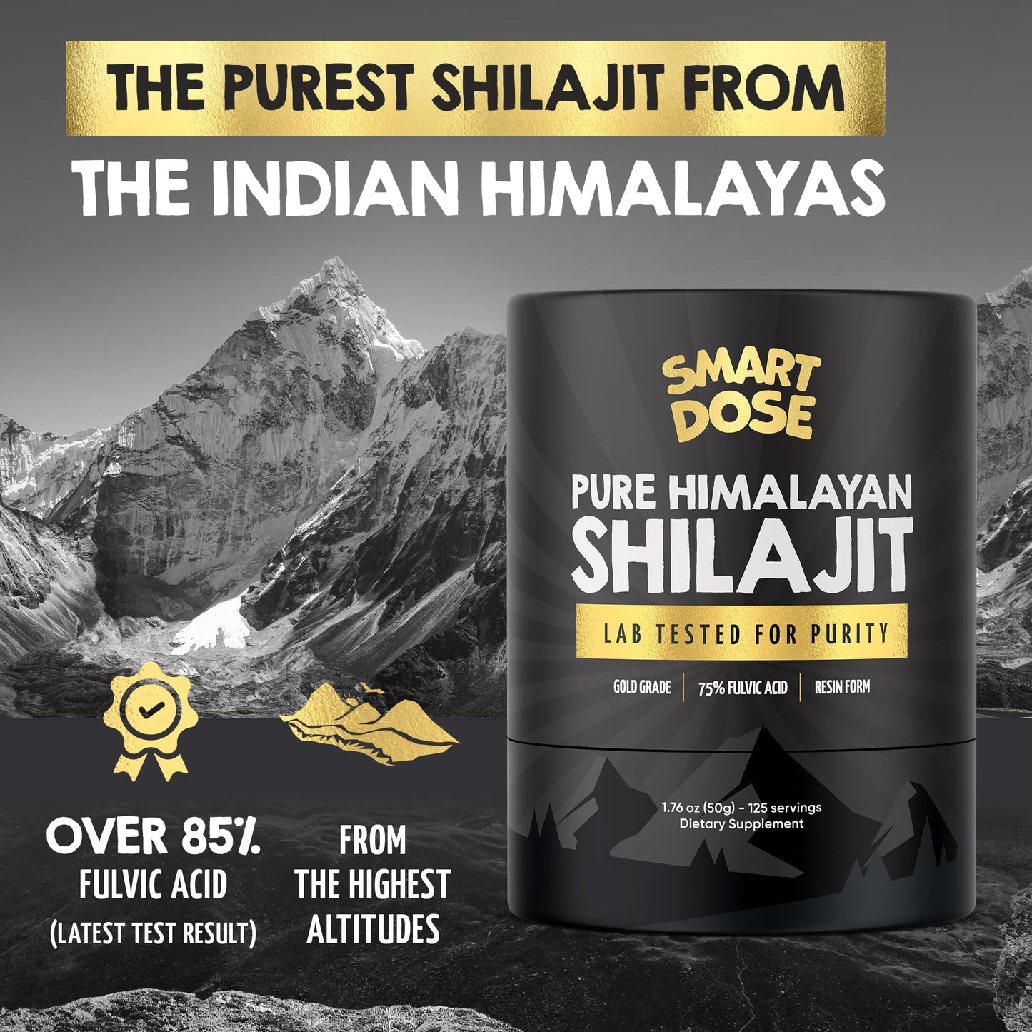 Smart Dose Pure Himalayan Shilajit Resin