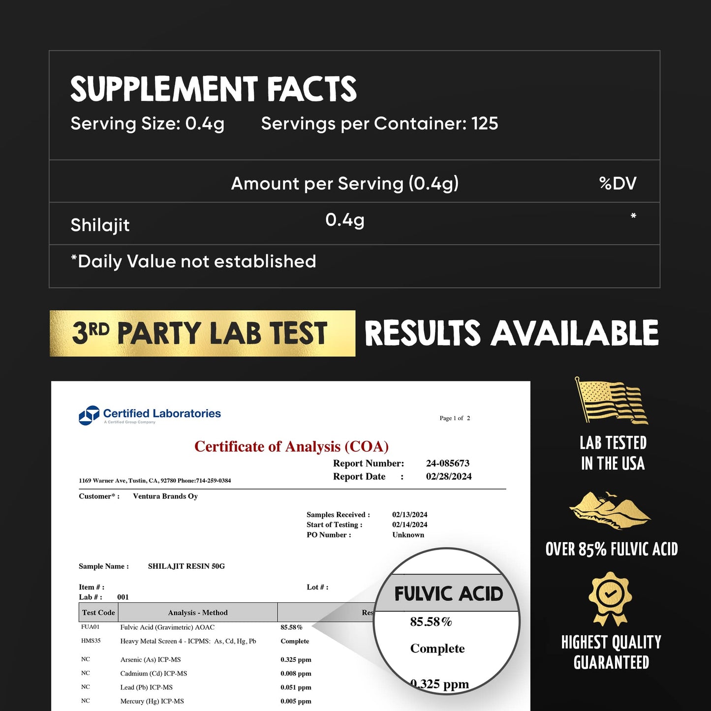 Smart Dose Pure Himalayan Shilajit Resin
